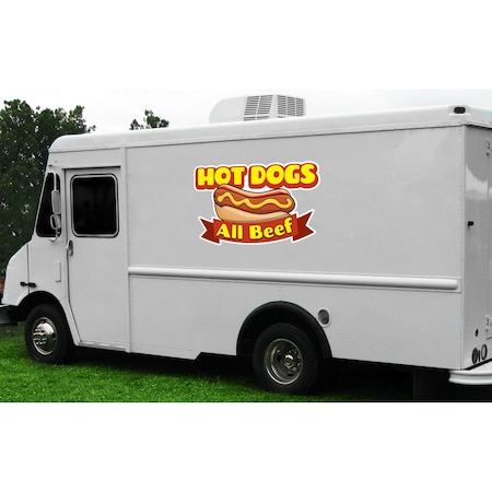 Signmission Safety Sign, 9 in Height, Vinyl, 6 in Length, Hot Dogs, D-DC-12-Hot Dogs D-DC-12-Hot Dogs